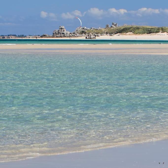 Kerlean, Plage Des Sables Blancs A 700M! Конкарно Екстер'єр фото